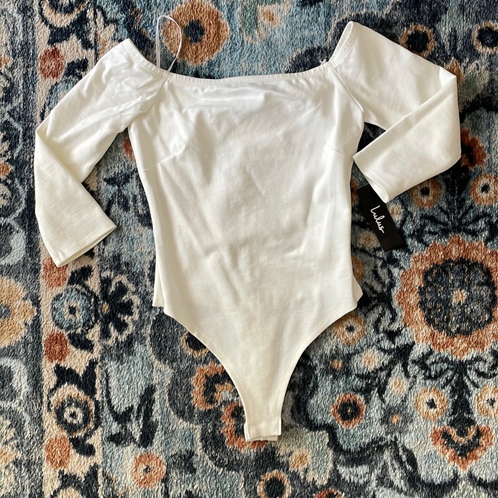 Off the shoulder body suit